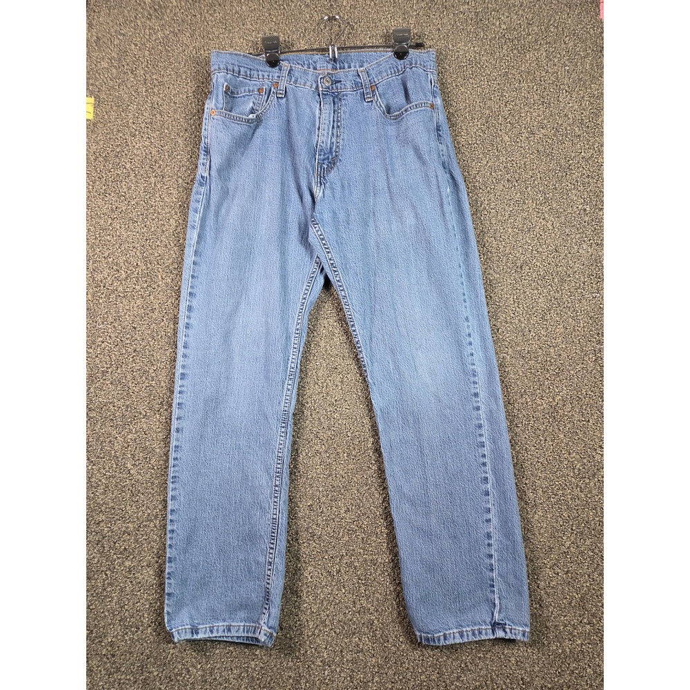 Levi's 559 Relaxed Straight Jeans Mens 33x30 Light Wash Blue Vintage Y2K Denim
